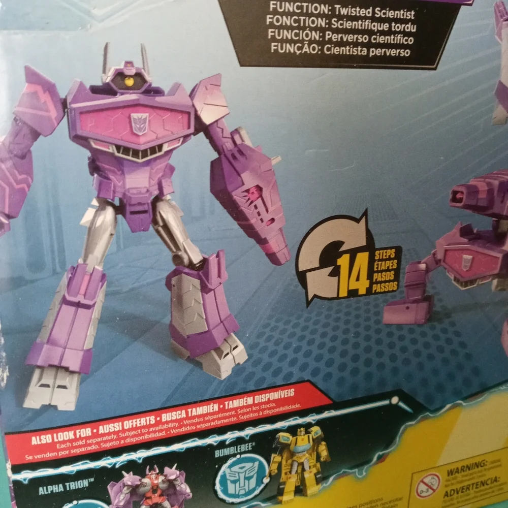 Transformers Cyberverse Power of the Spark Shockwave  Purple Shock Blast New